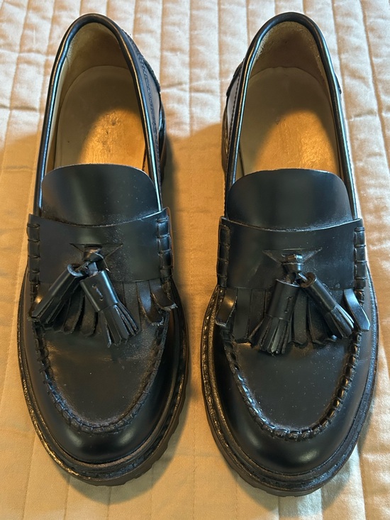Isabel Marant Shoes - Isabel Marant Black Tassel Loafers - Classic Leather Slip-Ons